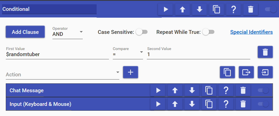 PNGTuber Conditional Action